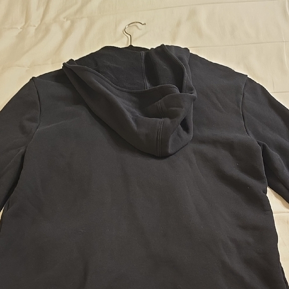 HUGO Navy Asymmetrical Zip Hoodie - Picture 4 of 16
